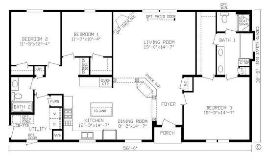 Kingsley Modular Home Floor Plan